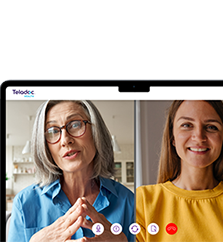 Doctor and patient video call