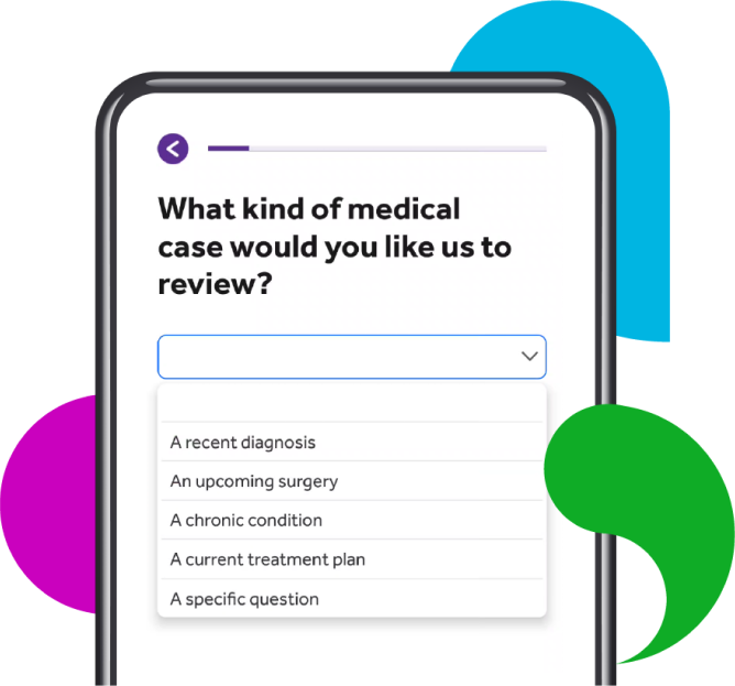 Medical experts app screen
