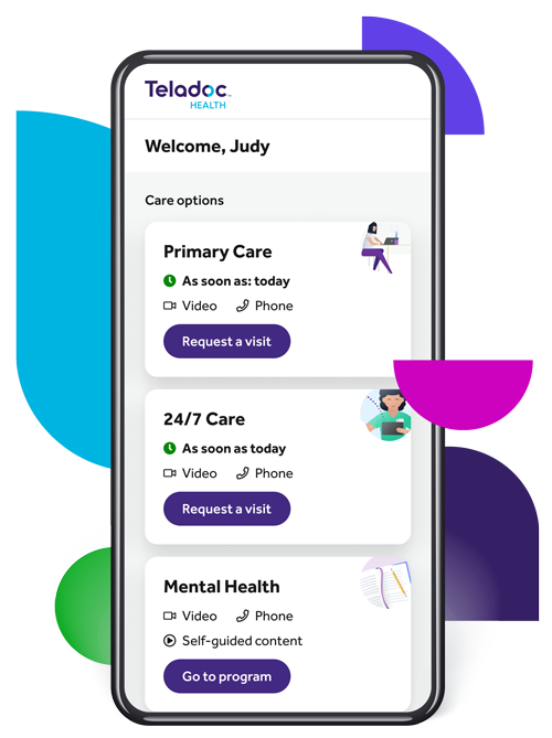 Teladoc Health app screen